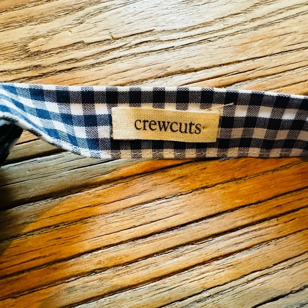 J Crew boys, navy/white gingham check bow tie. Adjustable. Worn once. Adorable✨